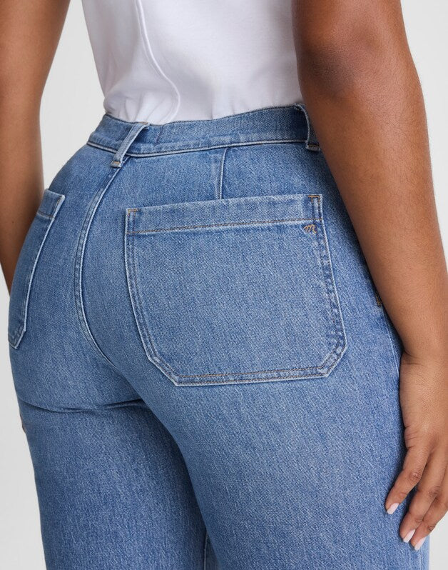 The Curvy Emmett Wide-Leg Jean DRIFTWATER WASH
