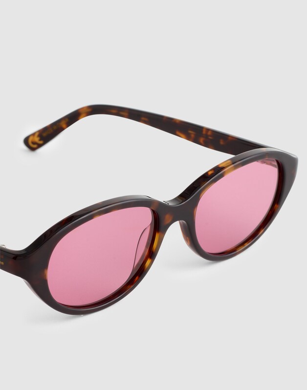 The Solina Oval Sunglasses WHISKY TORT