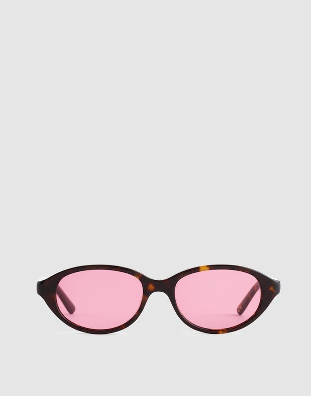 The Solina Oval Sunglasses WHISKY TORT