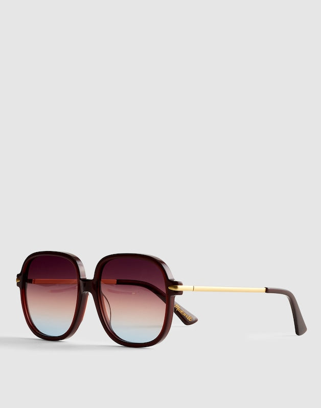 The Brunch Oversized Sunglasses DARK CAROB