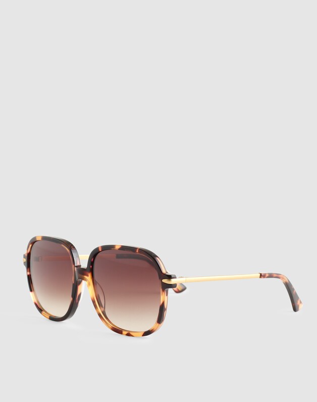 The Brunch Oversized Sunglasses WHISKY TORT
