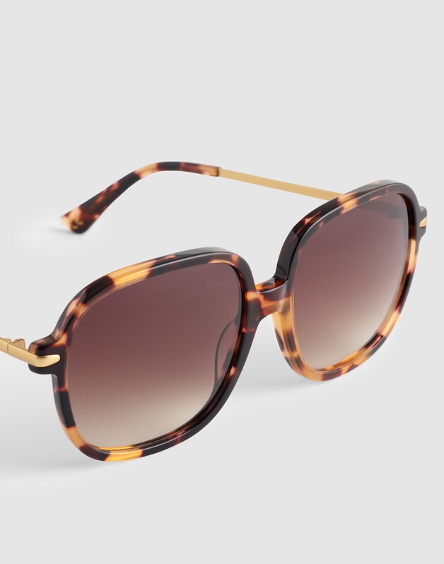 The Brunch Oversized Sunglasses WHISKY TORT
