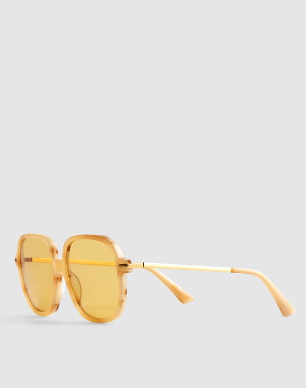 The Brunch Oversized Sunglasses IVORY TORTOISE