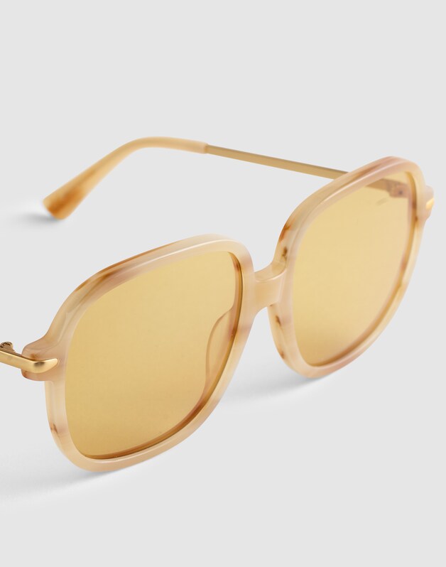 The Brunch Oversized Sunglasses IVORY TORTOISE