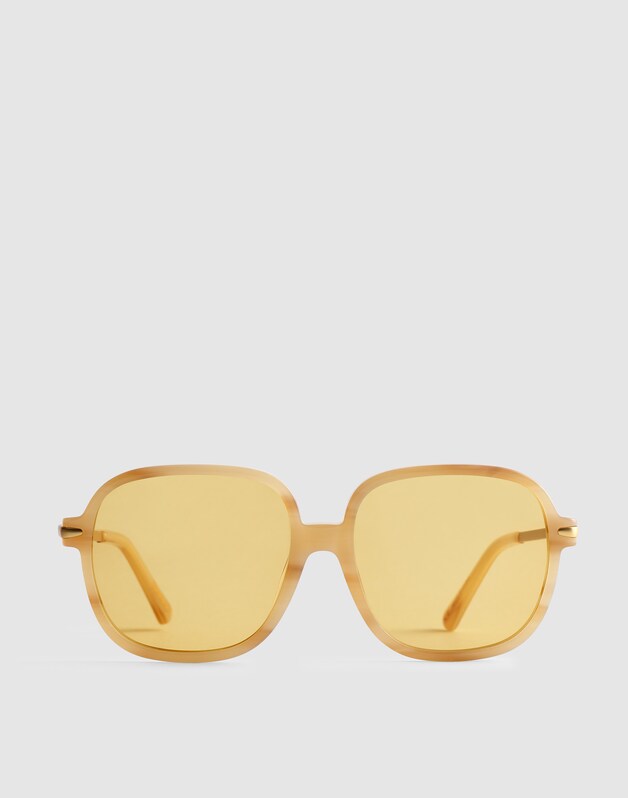 The Brunch Oversized Sunglasses IVORY TORTOISE