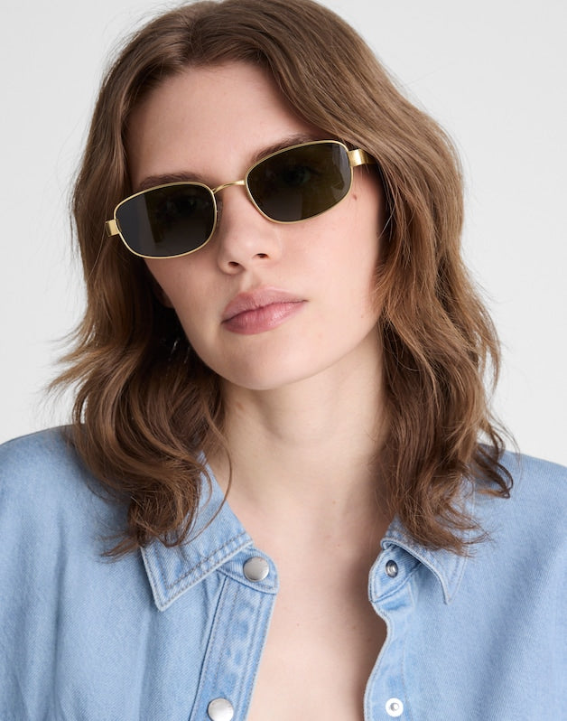 The Codi Rectangular Sunglasses VINTAGE GOLD