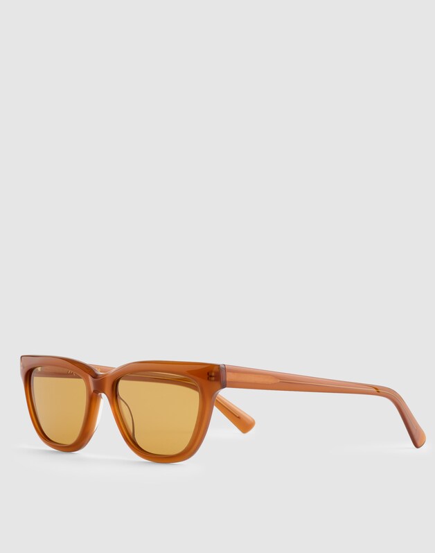 The Delia Angular Sunglasses BRONZED CLAY