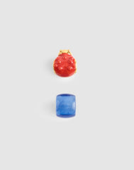 Two-Pack Ladybug Bead Charms ANTIQUE GOLD