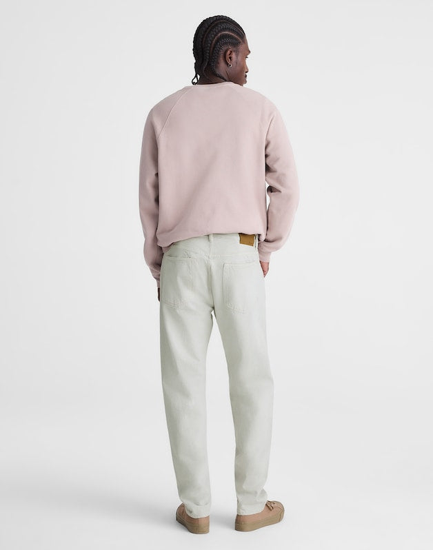 Relaxed Taper Jeans in Summerweight Denim ALUMINUM