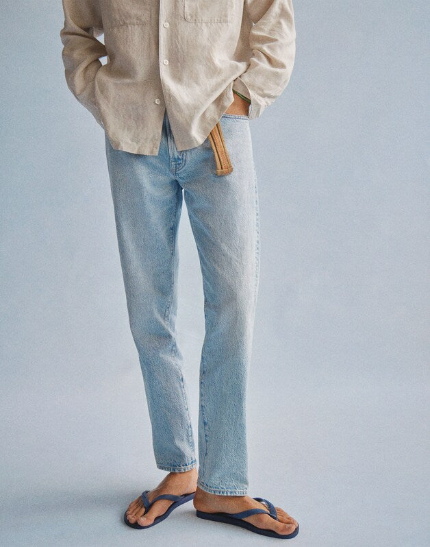 Relaxed Taper Jeans in Summerweight Denim IRWIN WASH