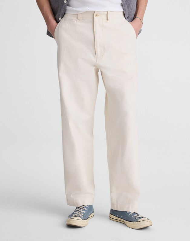 Utility Pant in Cotton-Hemp Canvas NATURAL SEEDED