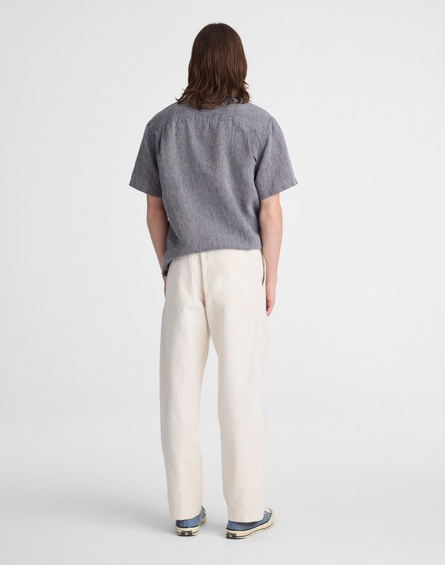 Utility Pant in Cotton-Hemp Canvas NATURAL SEEDED