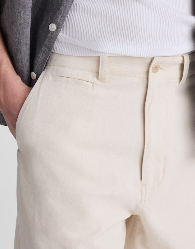 Utility Pant in Cotton-Hemp Canvas NATURAL SEEDED