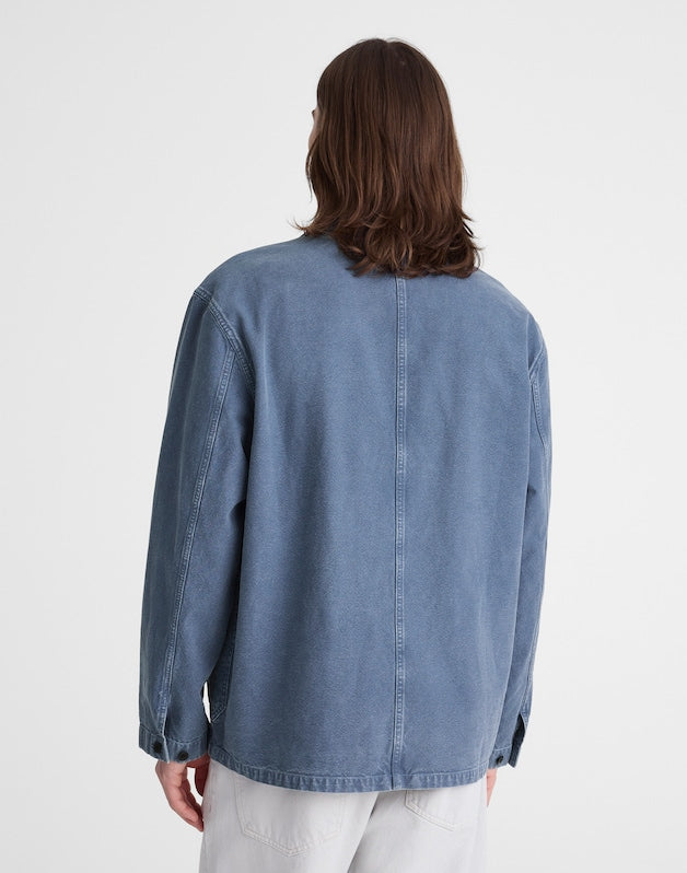 Chore Jacket in Cotton-Hemp Blend FRENCH BLUE