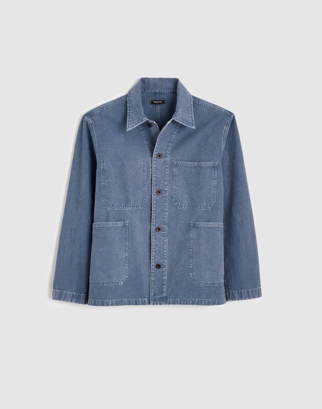 Chore Jacket in Cotton-Hemp Blend FRENCH BLUE