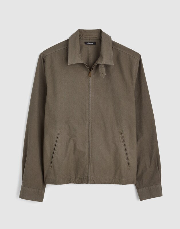 Zip Jacket in Cotton Twill CAPERS