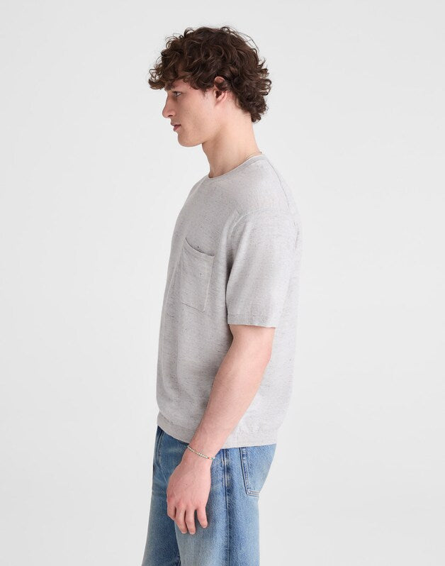 Rollneck Sweater Tee HEATHER FEATHER GREY