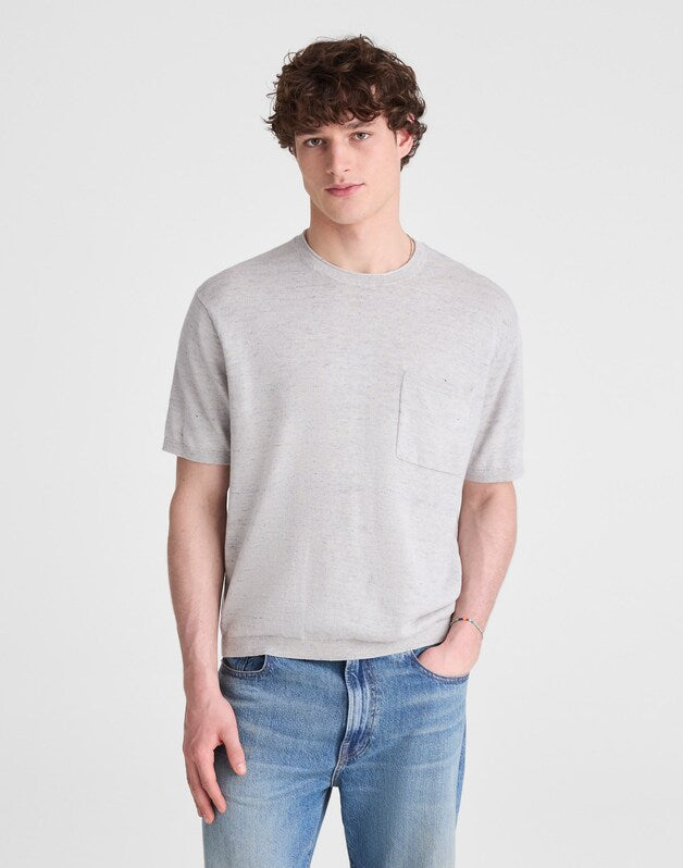 Rollneck Sweater Tee HEATHER FEATHER GREY
