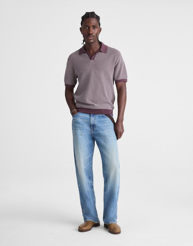 Johnny-Collar Sweater Polo RUM RAISIN