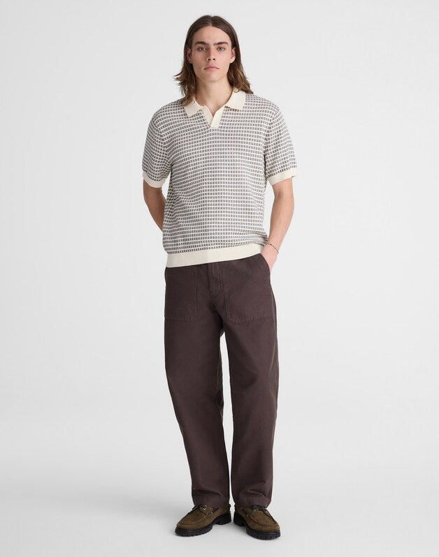 Single-Button Sweater Polo VINTAGE IVORY
