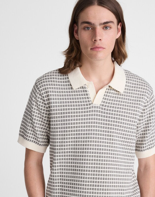 Single-Button Sweater Polo VINTAGE IVORY