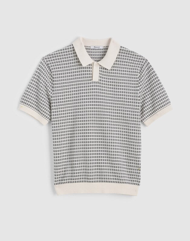 Single-Button Sweater Polo VINTAGE IVORY