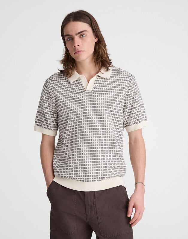 Single-Button Sweater Polo VINTAGE IVORY
