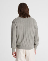 Crewneck Sweater in DuneRib Linen LIGHT SAGE
