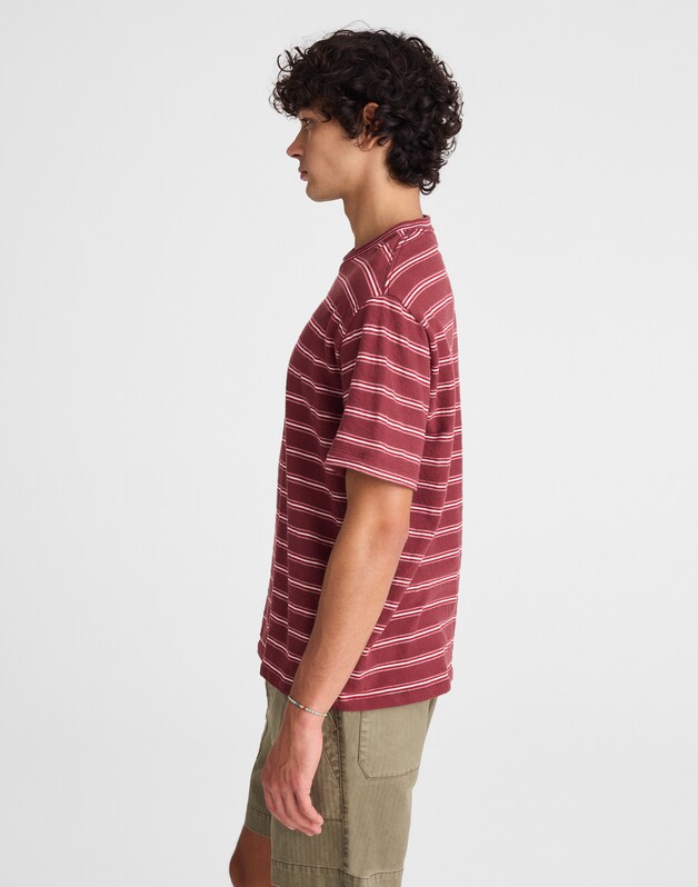 The Vintage Tee in Jacquard DUSTY MERLOT