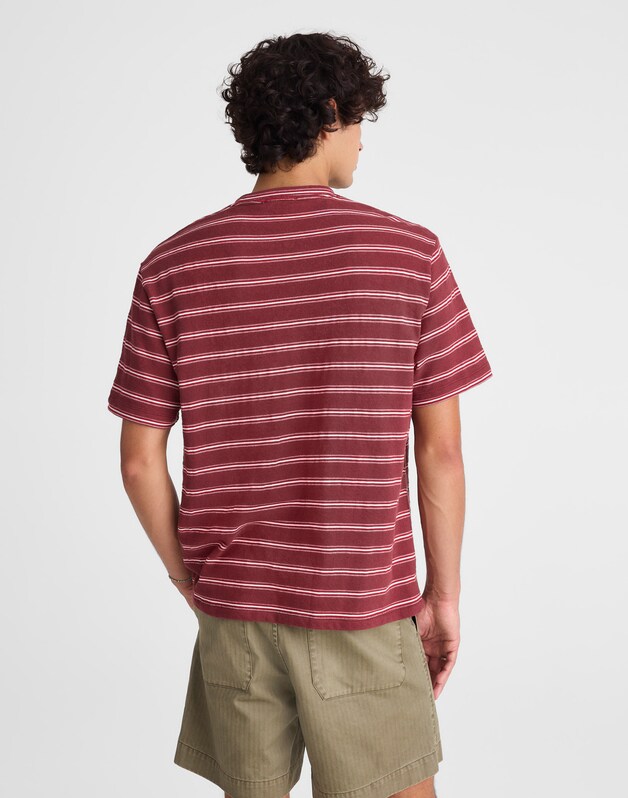 The Vintage Tee in Jacquard DUSTY MERLOT