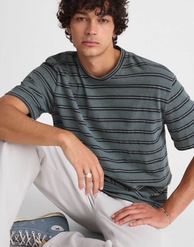 The Vintage Tee in Jacquard OVERDYE SHADED FOREST