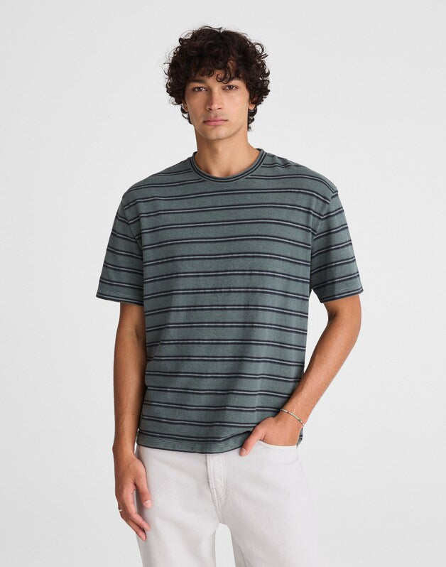 The Vintage Tee in Jacquard OVERDYE SHADED FOREST