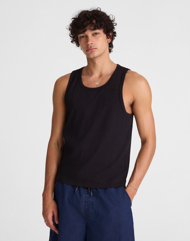 Textured Tank JET BLACK