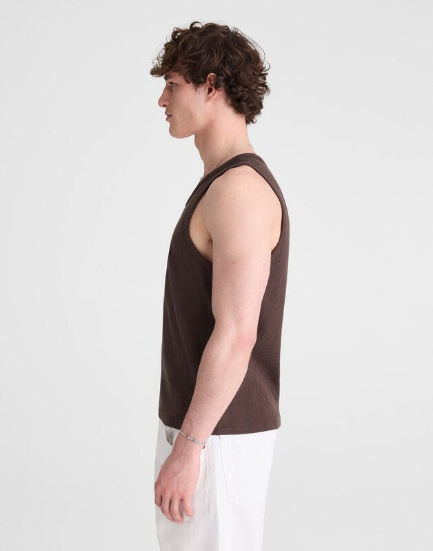 Textured Tank CHOCOLATE