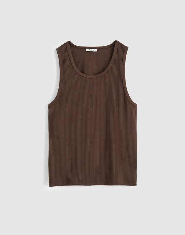 Textured Tank CHOCOLATE