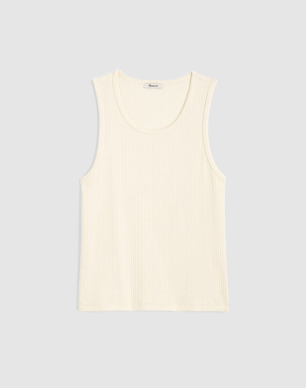 Textured Tank BRIGHT IVORY