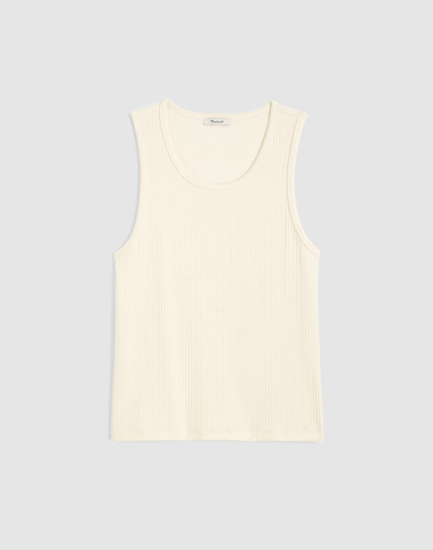 Textured Tank BRIGHT IVORY