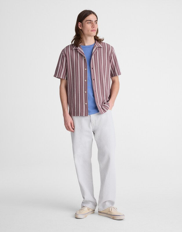 The Camp Shirt in Seaport Terry CHALKED FIG