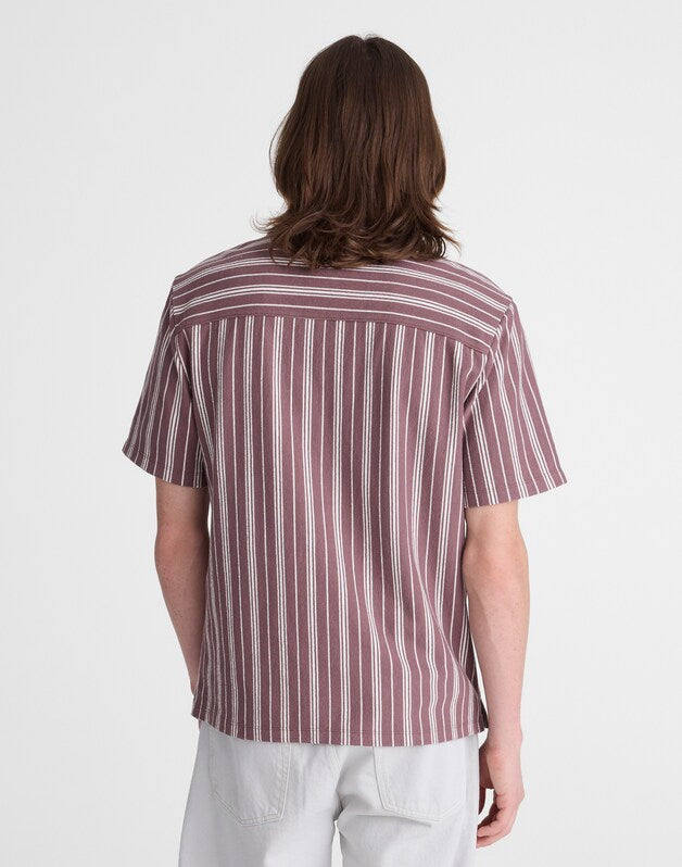 The Camp Shirt in Seaport Terry CHALKED FIG