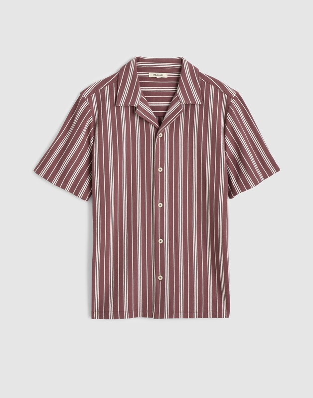 The Camp Shirt in Seaport Terry CHALKED FIG