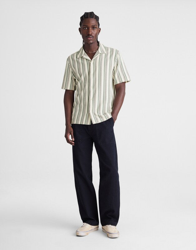 The Camp Shirt in Seaport Terry FROSTED CYPRESS