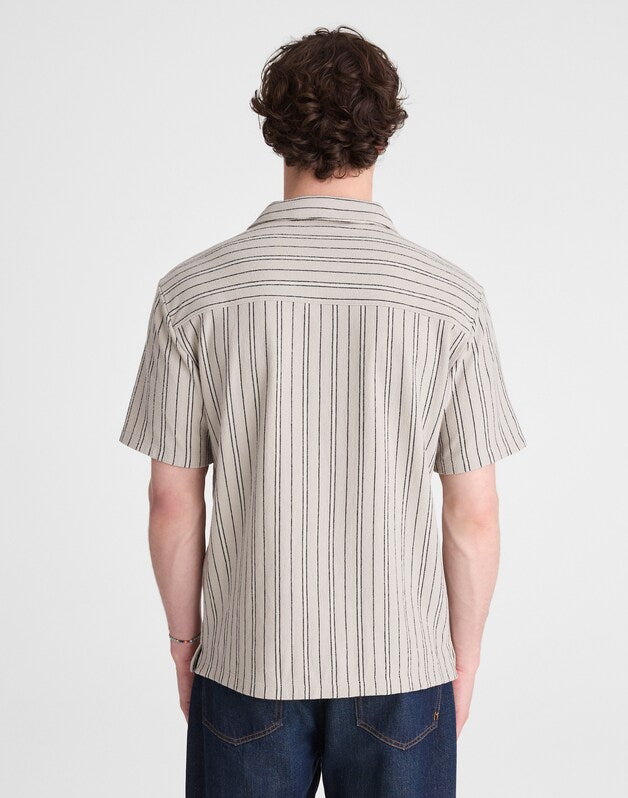 The Camp Shirt in Seaport Terry DUSTY CELADON