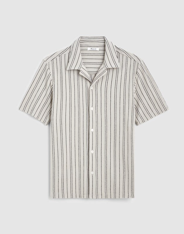 The Camp Shirt in Seaport Terry DUSTY CELADON