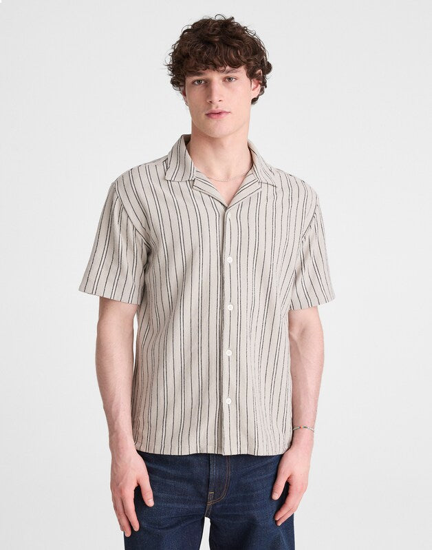 The Camp Shirt in Seaport Terry DUSTY CELADON