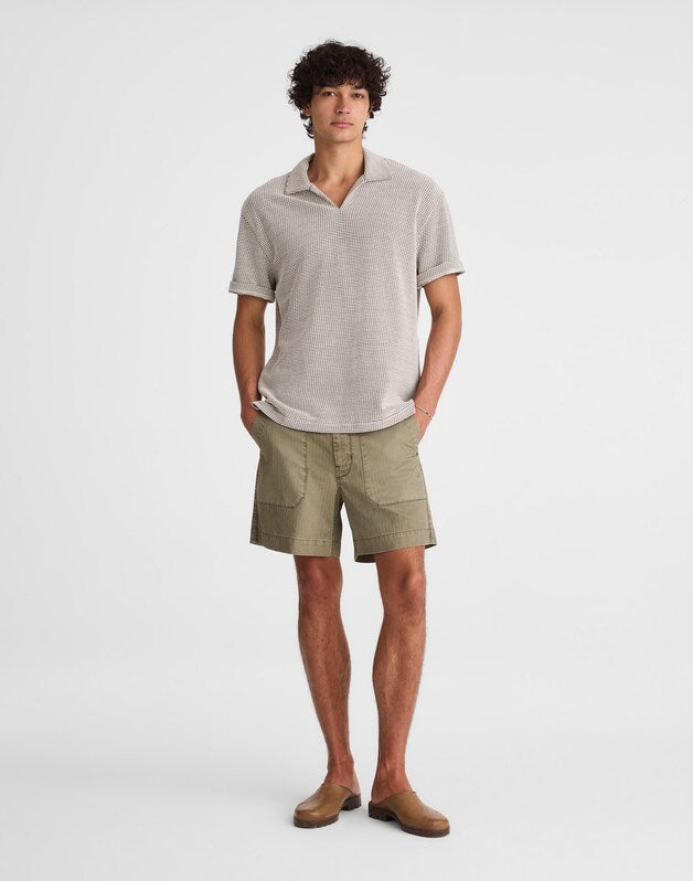 Skipper Polo in Jacquard TOASTED CASHEW