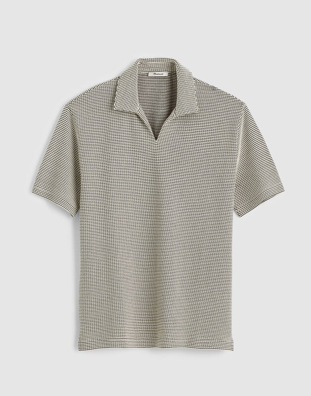 Skipper Polo in Jacquard TOASTED CASHEW