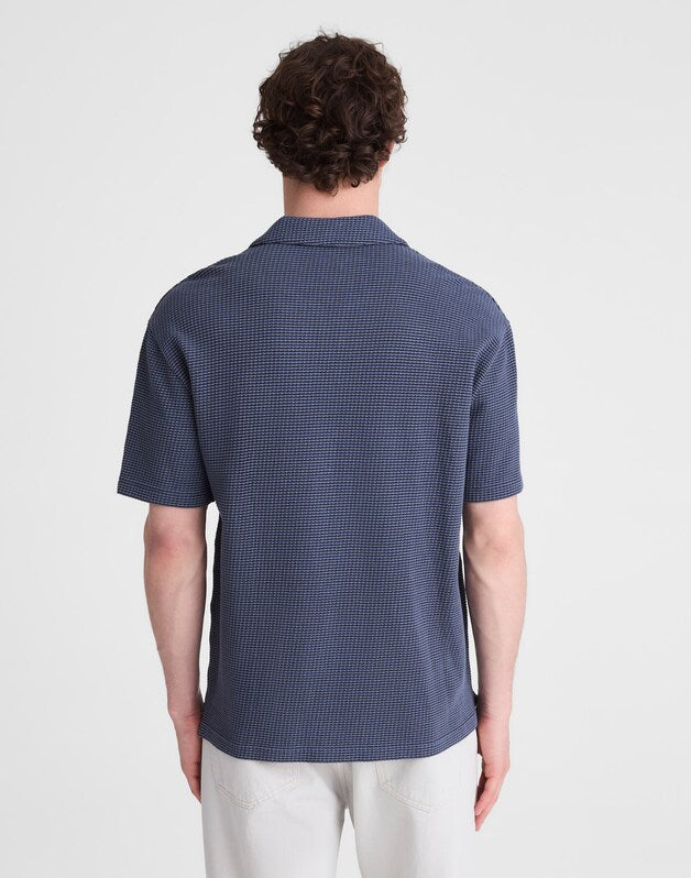 Skipper Polo in Jacquard HEIRLOOM BLUE OVERDYE STRIPE