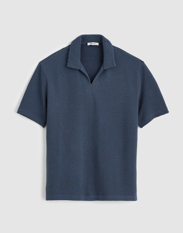 Skipper Polo in Jacquard HEIRLOOM BLUE OVERDYE STRIPE