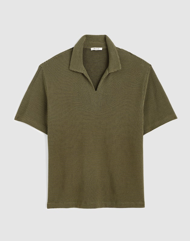 Skipper Polo in Jacquard CAPERS OVERDYE STRIPE
