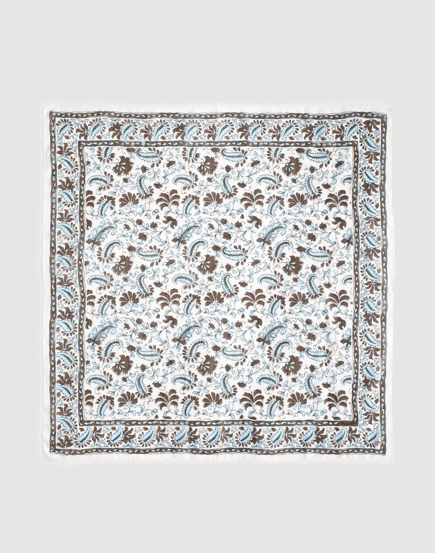 Medium Bandana in Cotton BLK PRINT CHINTZ DK
